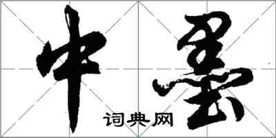 胡問遂中墨行書怎么寫