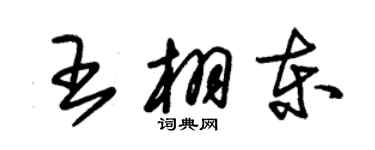 朱錫榮王栩東草書個性簽名怎么寫