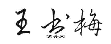 駱恆光王書梅行書個性簽名怎么寫