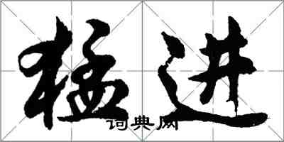 胡問遂猛進行書怎么寫