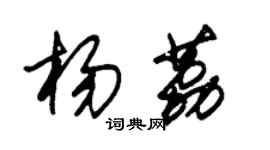 朱錫榮楊荔草書個性簽名怎么寫