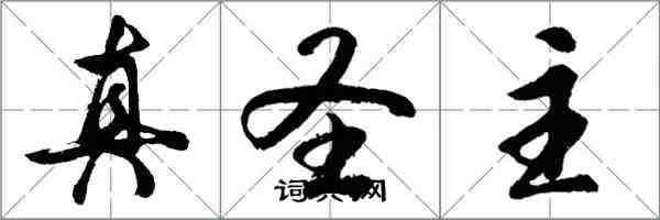 胡問遂真聖主行書怎么寫