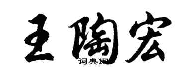 胡問遂王陶宏行書個性簽名怎么寫