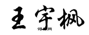 胡問遂王宇楓行書個性簽名怎么寫
