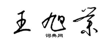 梁錦英王旭業草書個性簽名怎么寫