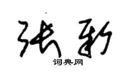 朱錫榮張新草書個性簽名怎么寫