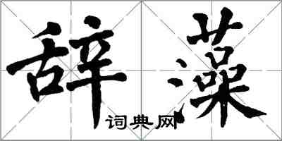 翁闓運辭藻楷書怎么寫