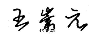 朱錫榮王崇元草書個性簽名怎么寫