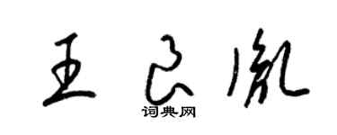 梁錦英王良胤草書個性簽名怎么寫