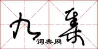王冬齡九集草書怎么寫