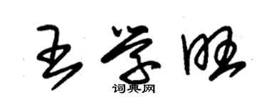 朱錫榮王學旺草書個性簽名怎么寫