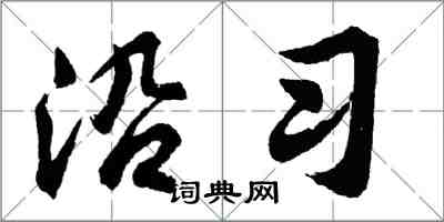 胡問遂沿習行書怎么寫