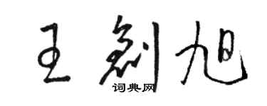 駱恆光王創旭草書個性簽名怎么寫