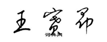 梁錦英王賽昂草書個性簽名怎么寫