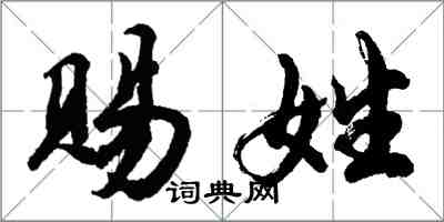 胡問遂賜姓行書怎么寫