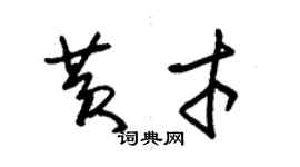 朱錫榮黃才草書個性簽名怎么寫