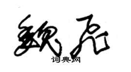 朱錫榮魏飛草書個性簽名怎么寫