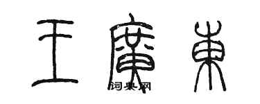 陳墨王廣東篆書個性簽名怎么寫