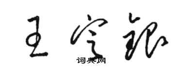 駱恆光王定銀草書個性簽名怎么寫