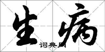 胡問遂生病行書怎么寫