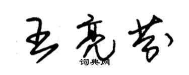 朱錫榮王亮芬草書個性簽名怎么寫