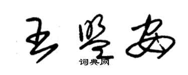 朱錫榮王盟安草書個性簽名怎么寫