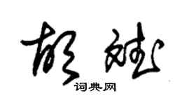 朱錫榮胡斌草書個性簽名怎么寫