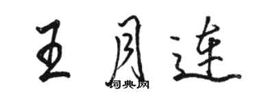 駱恆光王月連行書個性簽名怎么寫