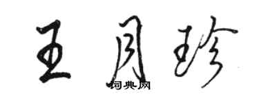 駱恆光王月珍行書個性簽名怎么寫