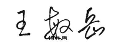 駱恆光王敏岳草書個性簽名怎么寫