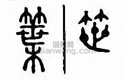 金石大字典的篆刻印章笹