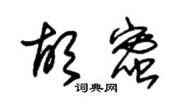 朱錫榮胡蜜草書個性簽名怎么寫