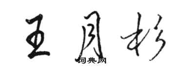 駱恆光王月杉行書個性簽名怎么寫