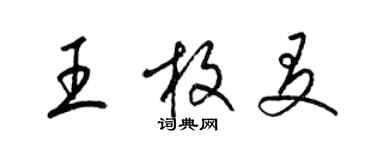 梁錦英王枚友草書個性簽名怎么寫