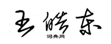 朱錫榮王皓東草書個性簽名怎么寫