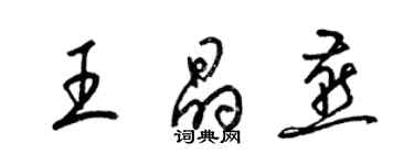 梁錦英王晶燕草書個性簽名怎么寫