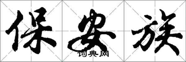 胡問遂保全族行書怎么寫