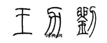 陳墨王力劉篆書個性簽名怎么寫