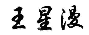 胡問遂王星漫行書個性簽名怎么寫