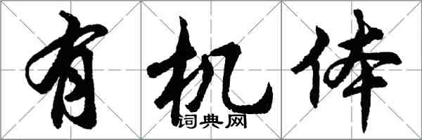 胡問遂有機體行書怎么寫