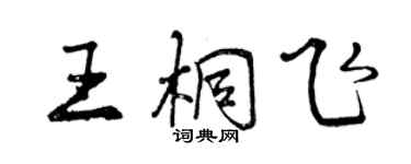 曾慶福王桐飛行書個性簽名怎么寫