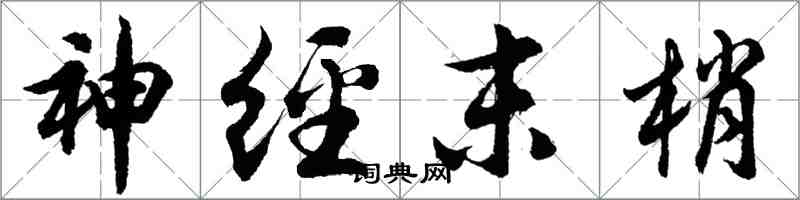 胡問遂神經末梢行書怎么寫