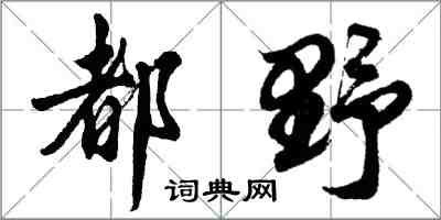 胡問遂都野行書怎么寫