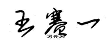 朱錫榮王賽一草書個性簽名怎么寫