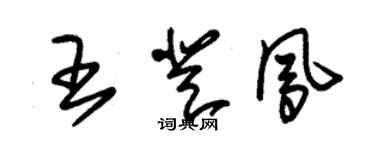 朱錫榮王登鳳草書個性簽名怎么寫