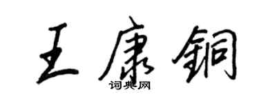 王正良王康銅行書個性簽名怎么寫