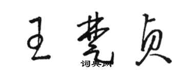 駱恆光王楚貞草書個性簽名怎么寫