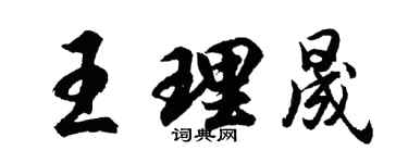 胡問遂王理晟行書個性簽名怎么寫
