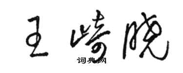 駱恆光王崎曉草書個性簽名怎么寫