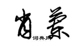 朱錫榮肖蘭草書個性簽名怎么寫